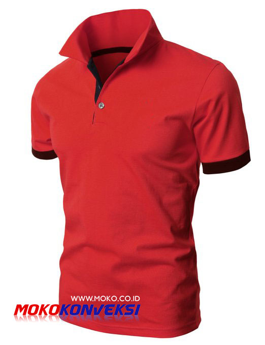 Supplier Kaos Polo Shirt Indonesia | Polo Shirt Murah Warna Merah Hitam