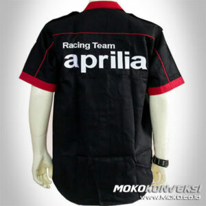 Belanja Baju Atasan Kemeja Keren Online Seragam Crew Shirt aprilia racing pit shirt