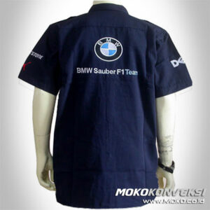 Baju Seragam Kerja Crew bmw f1 sauber team racing shirt