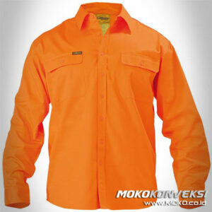 Baju Wearpack Mekanik Orange Polos