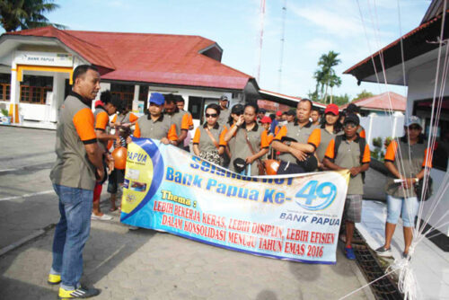 Kaos Berkerah Untuk Acara Memperingati HUT 49 Bank Papua Cab. Sarmi