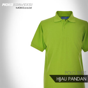 Model Kaos Berkerah Pria Polo Shirt polos warna hijau PANDAN