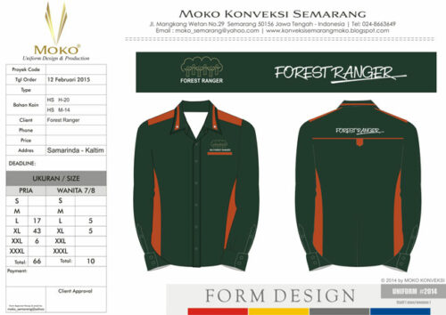 Model Seragam Forest Ranger