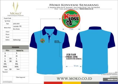 Polo Shirt BRI Job Fair MKKS SMK Kabupaten Kendal Jawa Tengah