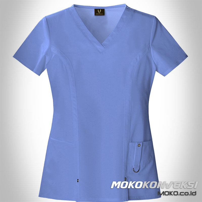 desain baju perawat terbaru | model baju seragam klinik kecantikan